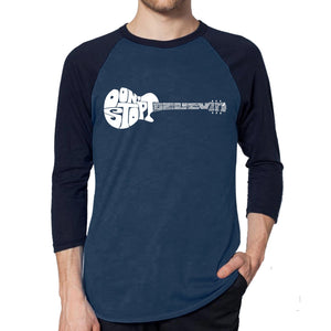 Don't Stop Believin' - Men's Raglan Baseball Word Art T-Shirt