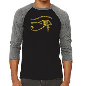 EGYPT - Men's Raglan Baseball Word Art T-Shirt