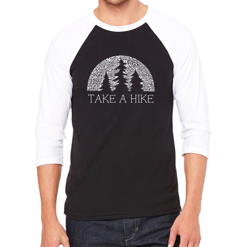 Nature Lover  - Men's Raglan Baseball Word Art T-Shirt