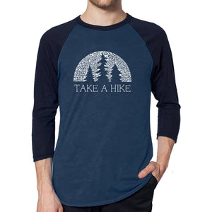 Nature Lover  - Men's Raglan Baseball Word Art T-Shirt