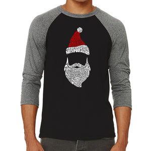 Santa Claus  - Men's Raglan Baseball Word Art T-Shirt