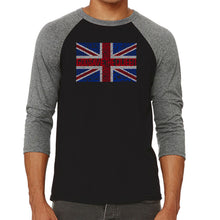 Load image into Gallery viewer, God Save The Queen - Men&#39;s Raglan Baseball Word Art T-Shirt