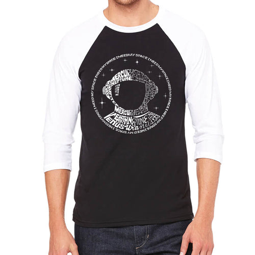 I Need My Space Astronaut - Men's Raglan Baseball Word Art T-Shirt