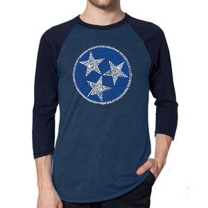 Tennessee Tristar - Men's Raglan Baseball Word Art T-Shirt