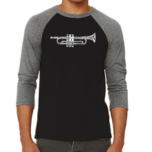 Load image into Gallery viewer, Trumpet - Men&#39;s Raglan Baseball Word Art T-Shirt