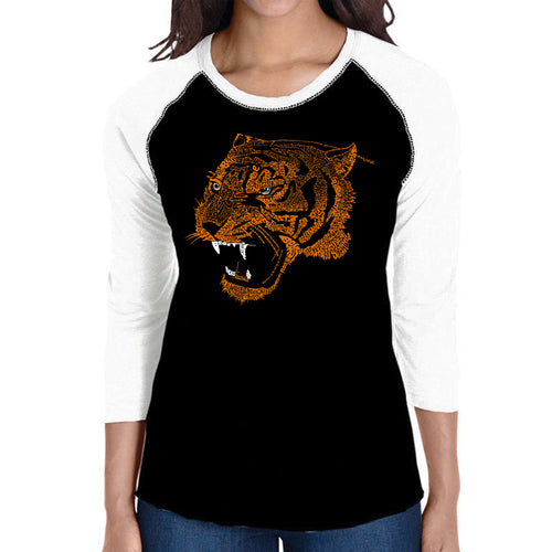 Beast Mode - Women's Raglan Baseball Word Art T-Shirt