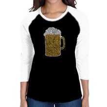 Load image into Gallery viewer, Slang Terms for Being Wasted - Women&#39;s Raglan Baseball Word Art T-Shirt