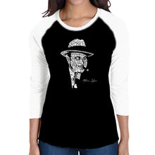 Load image into Gallery viewer, AL CAPONE ORIGINAL GANGSTER - Women&#39;s Raglan Baseball Word Art T-Shirt