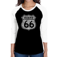 Load image into Gallery viewer, Life is a Highway - Women&#39;s Raglan Baseball Word Art T-Shirt