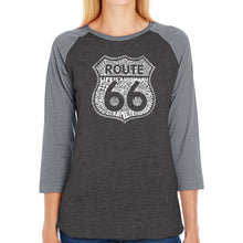 Load image into Gallery viewer, Life is a Highway - Women&#39;s Raglan Baseball Word Art T-Shirt