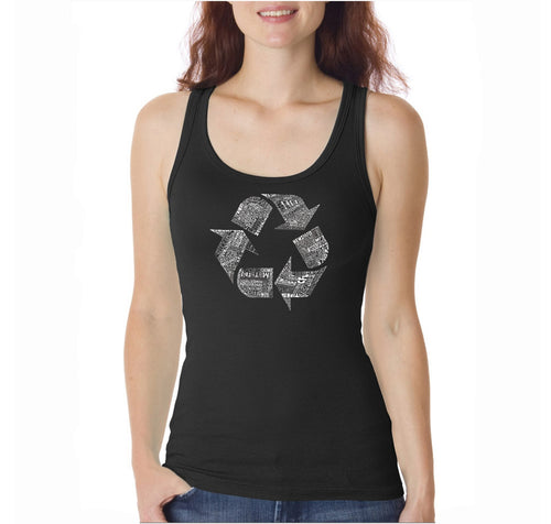 86 RECYCLABLE PRODUCTS  - Women's Word Art Tank Top