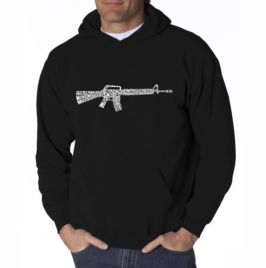 RIFLEMANS CREED - Men's Word Art Hooded Sweatshirt