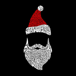 Santa Claus  - Girl's Word Art Hooded Sweatshirt