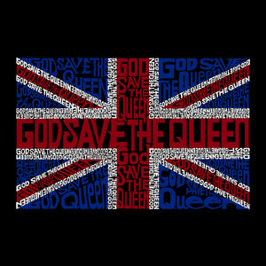 God Save The Queen - Girl's Word Art Hooded Sweatshirt