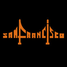 Load image into Gallery viewer, LA Pop Art Boy&#39;s Word Art Hooded Sweatshirt - San Francisco Bridge