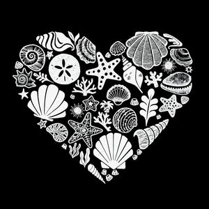 Sea Shells - Women's Raglan Word Art T-Shirt