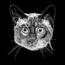 Load image into Gallery viewer, Siamese Cat  - Women&#39;s Word Art Hooded Sweatshirt