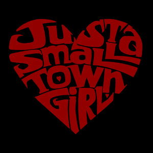 LA Pop Art Girl's Word Art Long Sleeve - Just a Small Town Girl