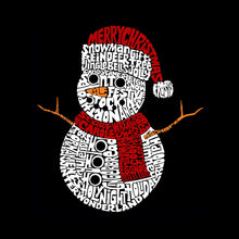 Load image into Gallery viewer, Christmas Snowman - Men&#39;s Word Art Crewneck Sweatshirt