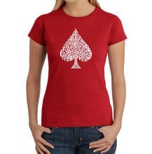 Load image into Gallery viewer, ORDER OF WINNING POKER HANDS - Women&#39;s Word Art T-Shirt