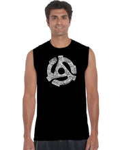 Load image into Gallery viewer, Record Adapter - Men&#39;s Word Art Sleeveless T-Shirt