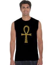 Load image into Gallery viewer, ANKH - Men&#39;s Word Art Sleeveless T-Shirt