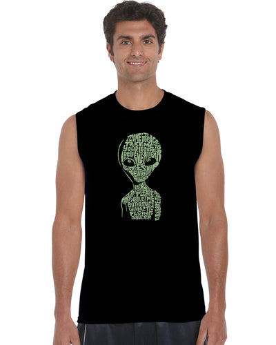 Alien - Men's Word Art Sleeveless T-Shirt