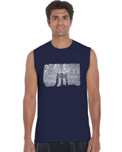 Load image into Gallery viewer, Brooklyn Bridge - Men&#39;s Word Art Sleeveless T-Shirt