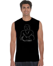 Load image into Gallery viewer, POSITIVE WISHES - Men&#39;s Word Art Sleeveless T-Shirt