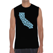 Load image into Gallery viewer, California Hearts  - Men&#39;s Word Art Sleeveless T-Shirt