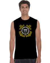 Load image into Gallery viewer, Coast Guard - Men&#39;s Word Art Sleeveless T-Shirt