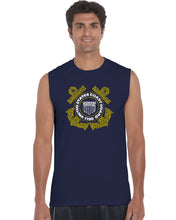 Load image into Gallery viewer, Coast Guard - Men&#39;s Word Art Sleeveless T-Shirt