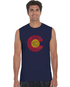 Colorado - Men's Word Art Sleeveless T-Shirt