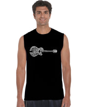 Load image into Gallery viewer, Country Guitar - Men&#39;s Word Art Sleeveless T-Shirt