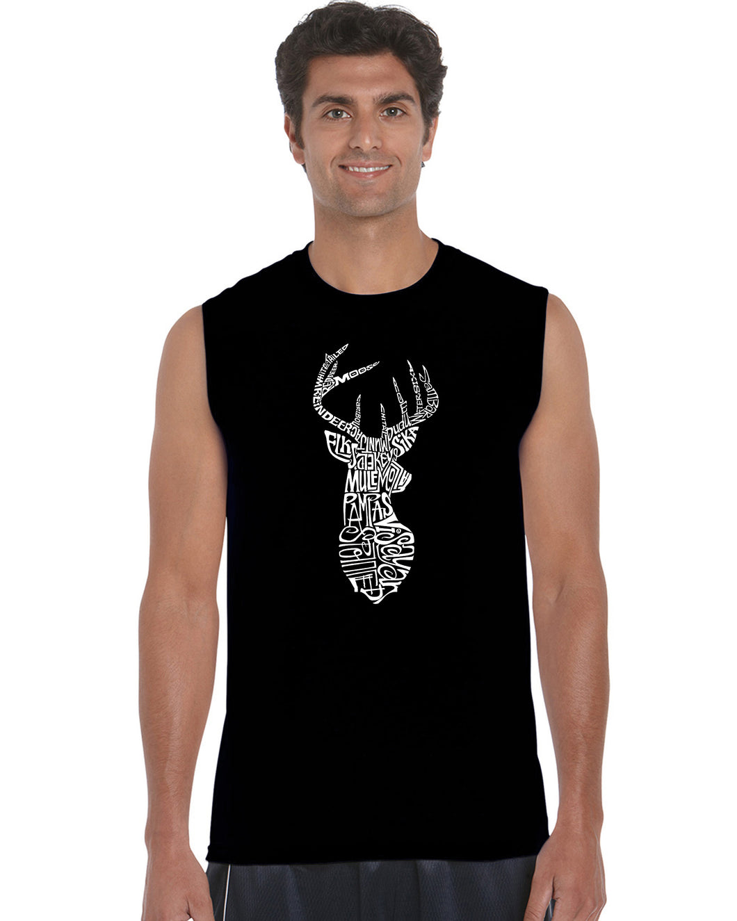 Types of Deer - Men's Word Art Sleeveless T-Shirt