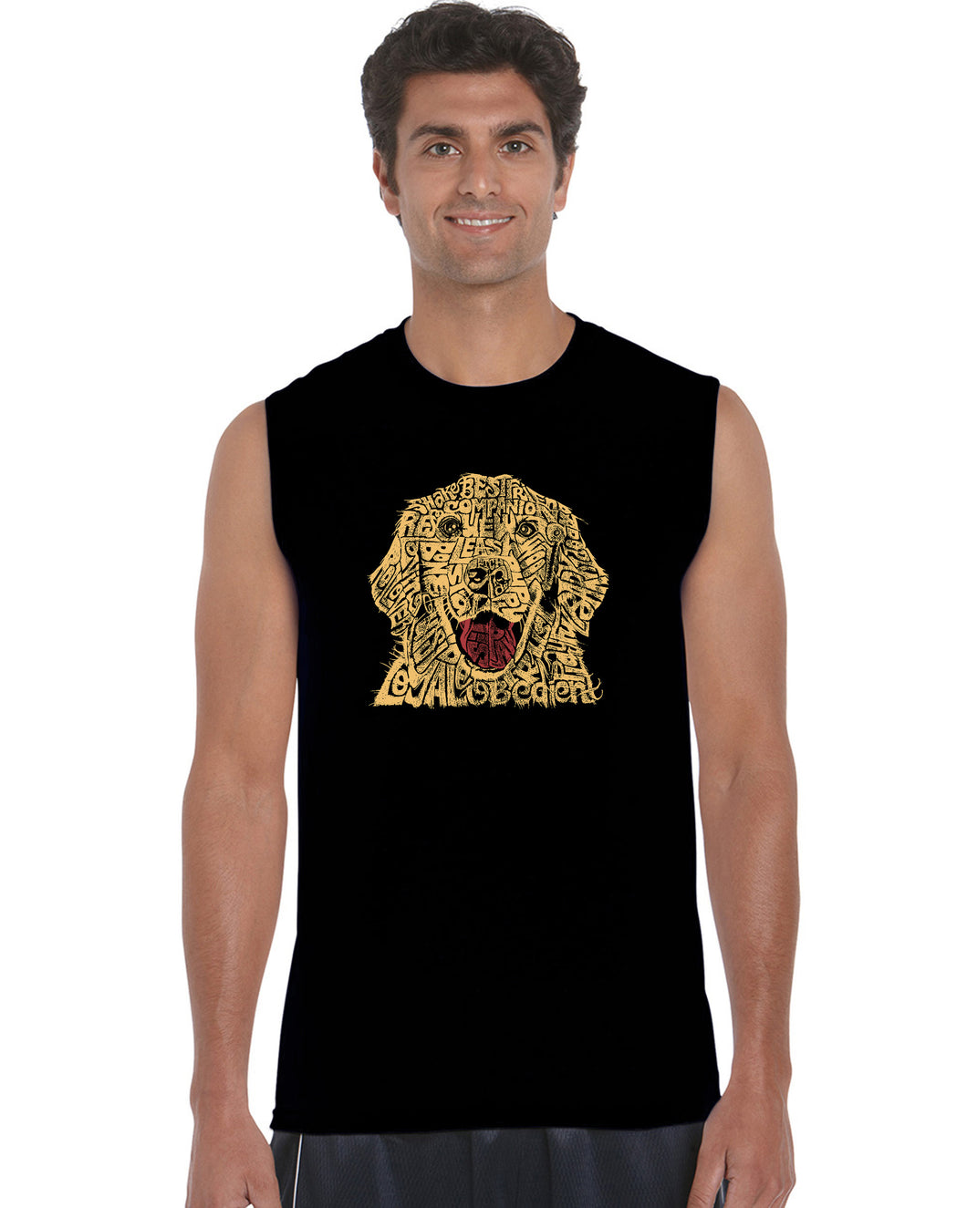 Dog - Men's Word Art Sleeveless T-Shirt