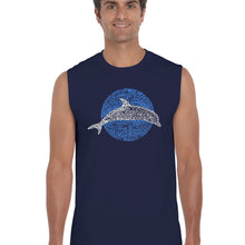 Load image into Gallery viewer, Species of Dolphin -  Men&#39;s Word Art Sleeveless T-Shirt