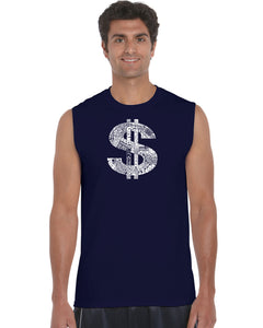 Dollar Sign - Men's Word Art Sleeveless T-Shirt