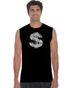 Dollar Sign - Men's Word Art Sleeveless T-Shirt