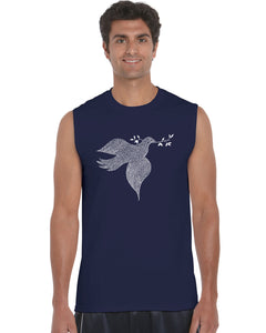 Dove -  Men's Word Art Sleeveless T-Shirt