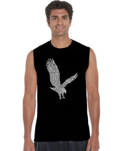 Load image into Gallery viewer, Eagle - Men&#39;s Word Art Sleeveless T-Shirt