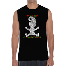 Load image into Gallery viewer, Christmas Elf - Men&#39;s Word Art Sleeveless T-Shirt