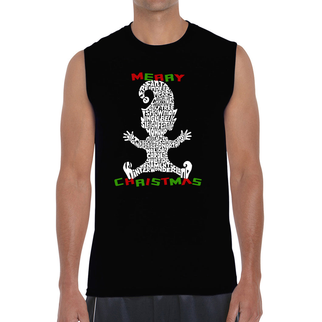 Christmas Elf - Men's Word Art Sleeveless T-Shirt