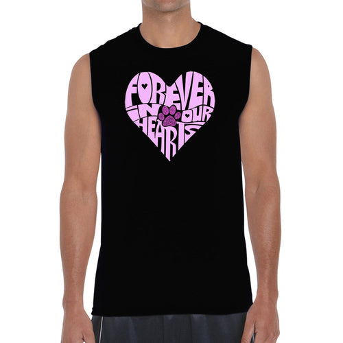 Forever In Our Hearts - Men's Word Art Sleeveless T-Shirt