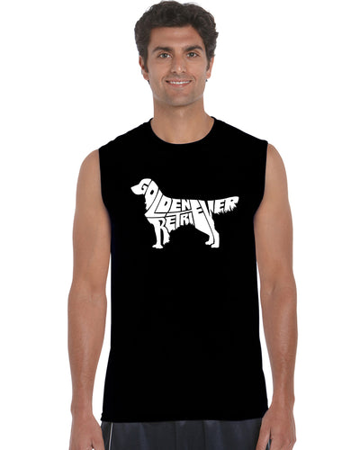 Golden Retreiver -  Men's Word Art Sleeveless T-Shirt