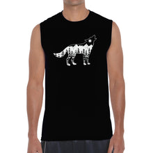 Load image into Gallery viewer, Howling Wolf  - Men&#39;s Word Art Sleeveless T-Shirt