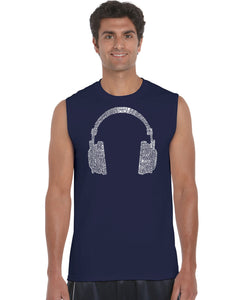 63 DIFFERENT GENRES OF MUSIC - Men's Word Art Sleeveless T-Shirt
