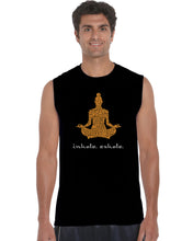 Load image into Gallery viewer, Inhale Exhale - Men&#39;s Word Art Sleeveless T-Shirt