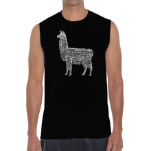 Load image into Gallery viewer, Llama Mama  - Men&#39;s Word Art Sleeveless T-Shirt