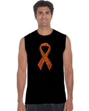 Load image into Gallery viewer, Ms Ribbon - Men&#39;s Word Art Sleeveless T-Shirt